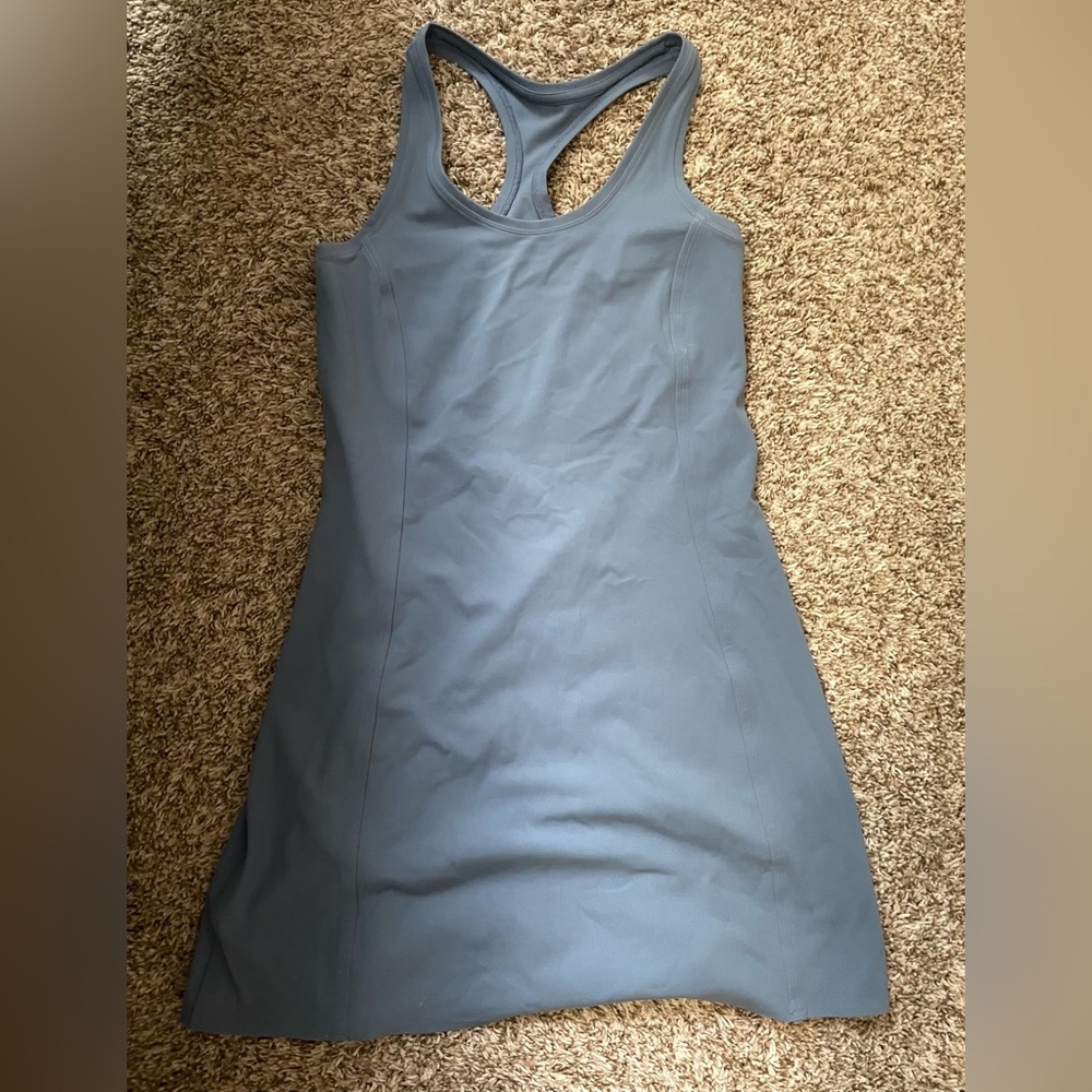 Athleta Blue Racerback Dress - Picture 2 of 4